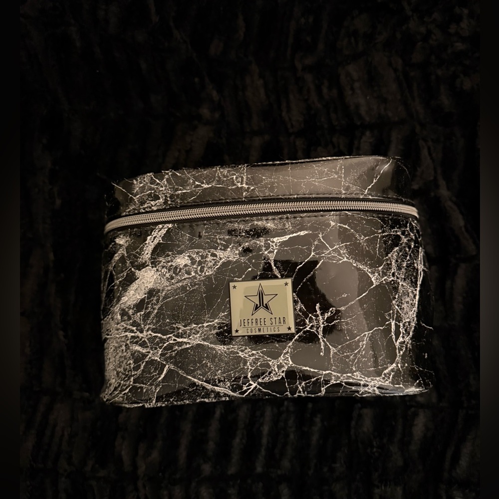 Jeffree Star Black Marble Makeup Bag